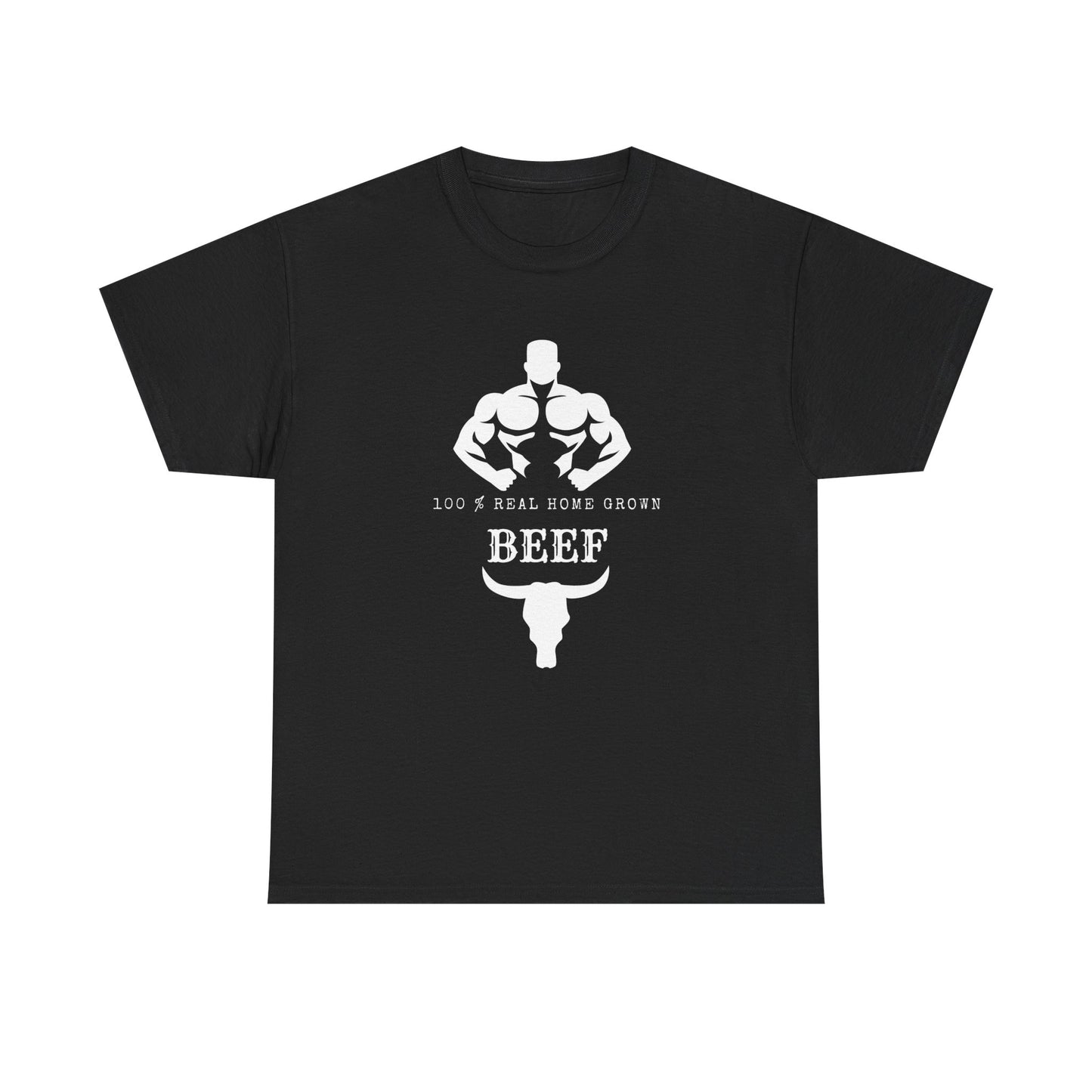 100% Beef -Unisex Tee, Perfect Gift for Workout Enthusiasts, Fitness Club, Gym Wear, Bodybuilding Fashion, Casual Daily Wear
