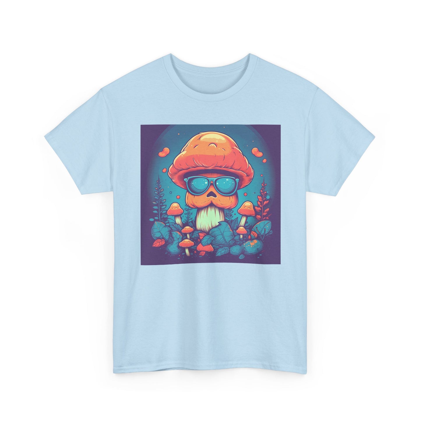 Cool Mushroom Vibes Unisex Tee, Retro Shirt, Gift for Nature Lovers, Chill Outfit, Eco-Friendly Apparel, Summer Wear