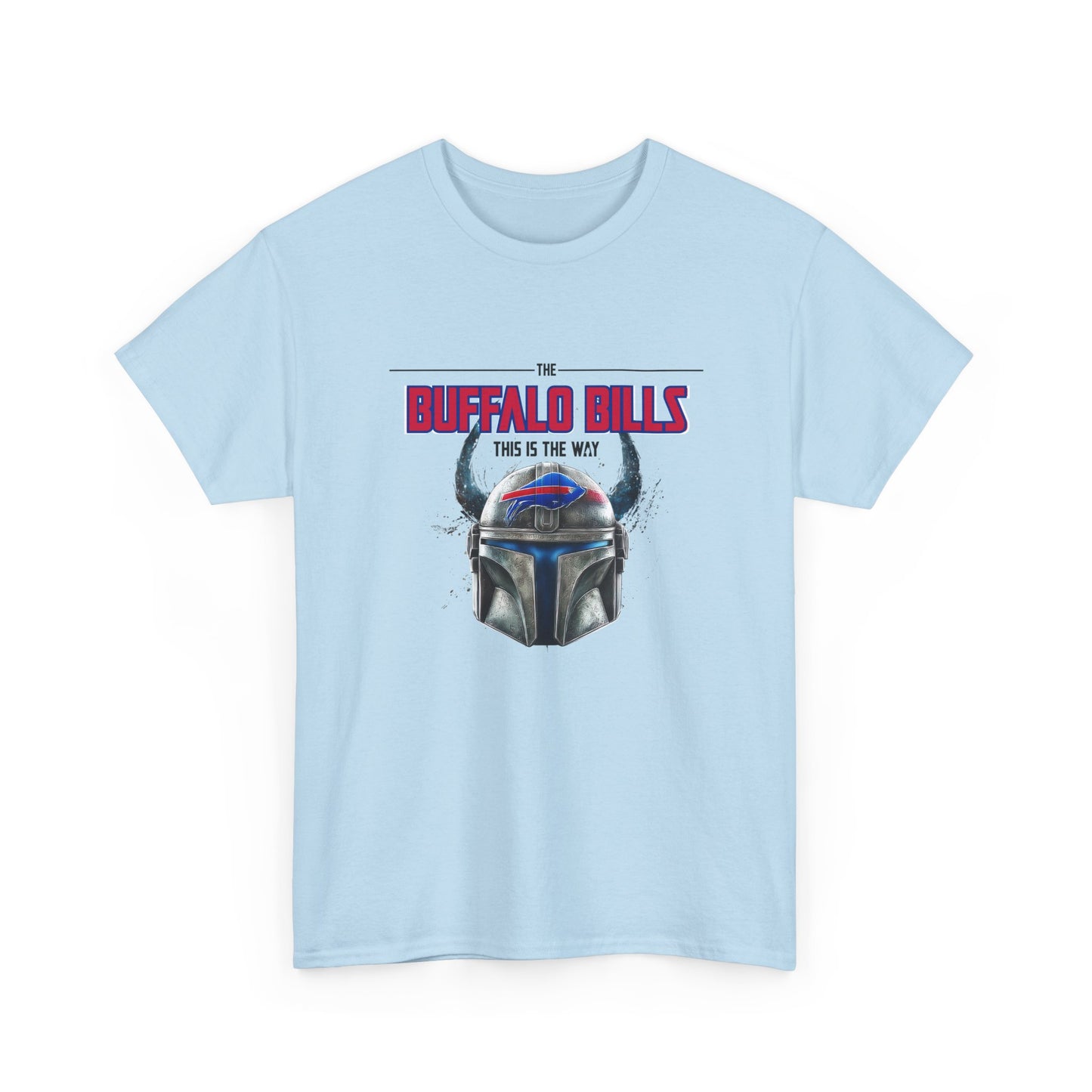 Bills This Is The Way -Heavy Cotton Tee - Unisex Fan Shirt, Game Day Apparel, Sports Merchandise, Birthday Gift, Tailgate Outfit