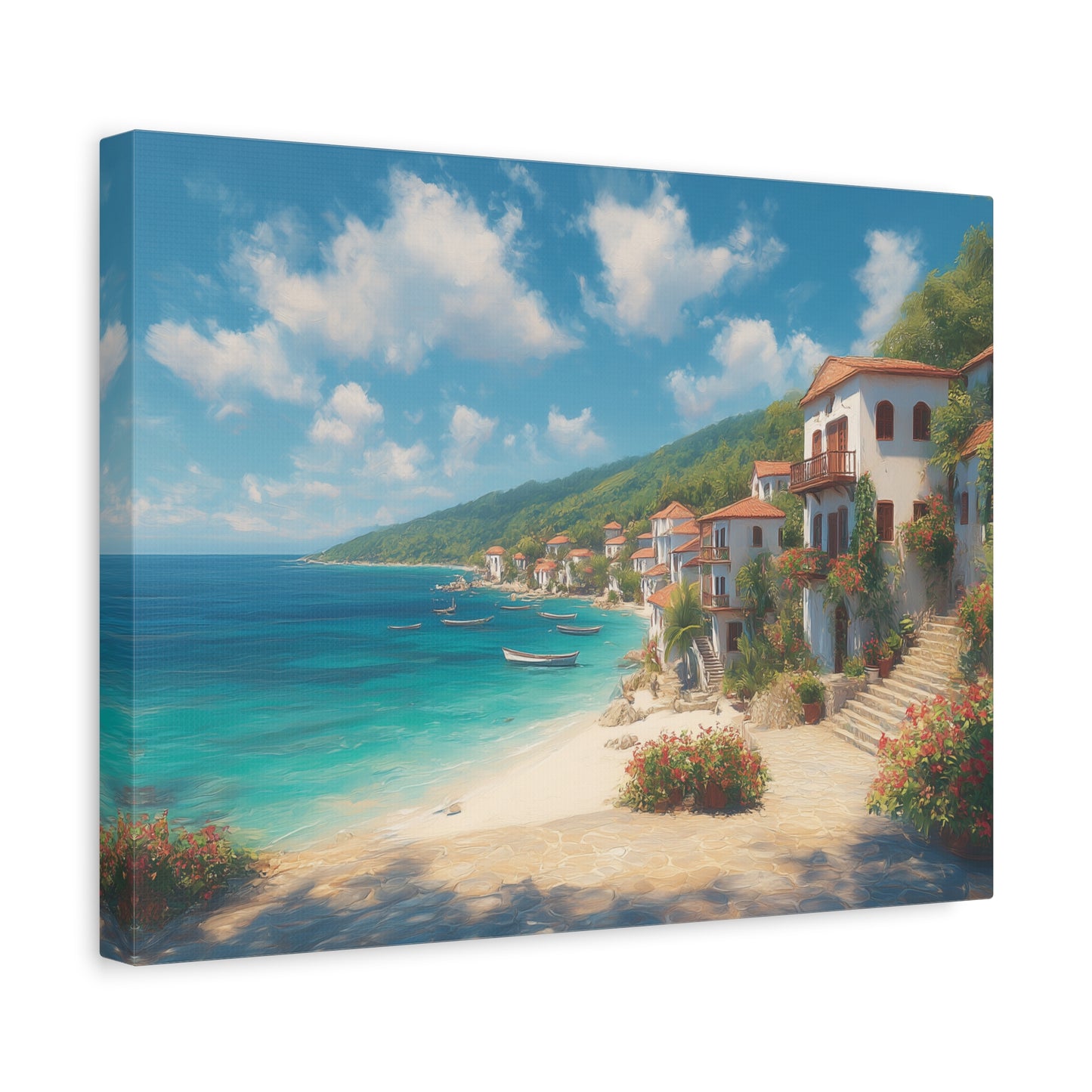 Ocean Front -Coastal Serenity Canvas Print, Beach Decor, Wall Art for Home, Gift for Beach Lovers