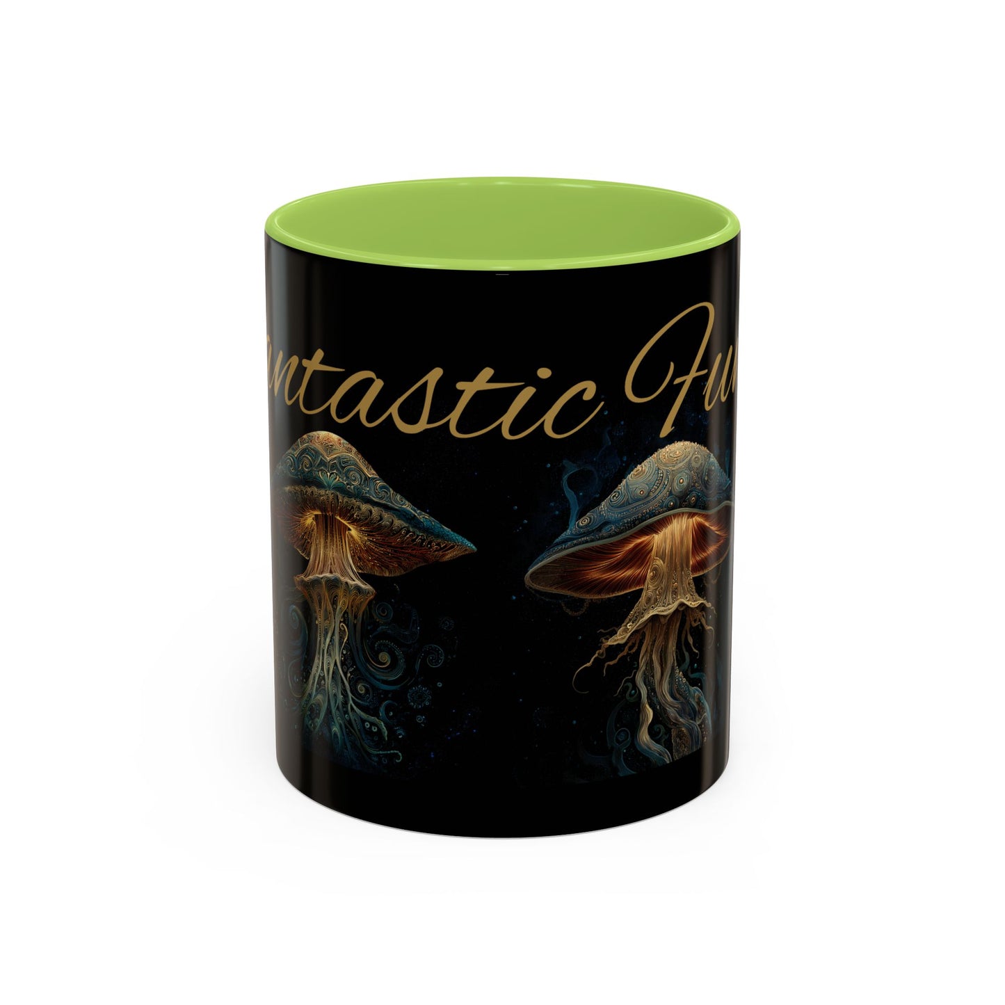Dark Fantastic Fungi Coffee Mug - Magical Ocean Mushroom Art (11/15oz)