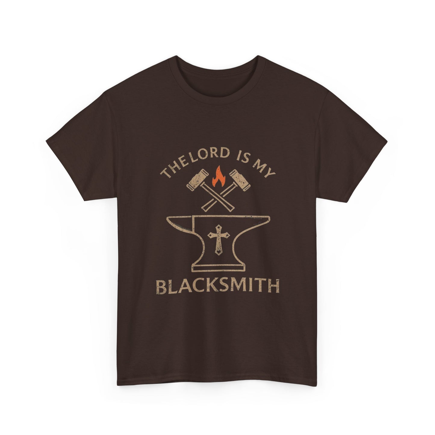 Christian Blacksmith T‑Shirt — "The Lord Is My Blacksmith" Faith Tradesman Tee