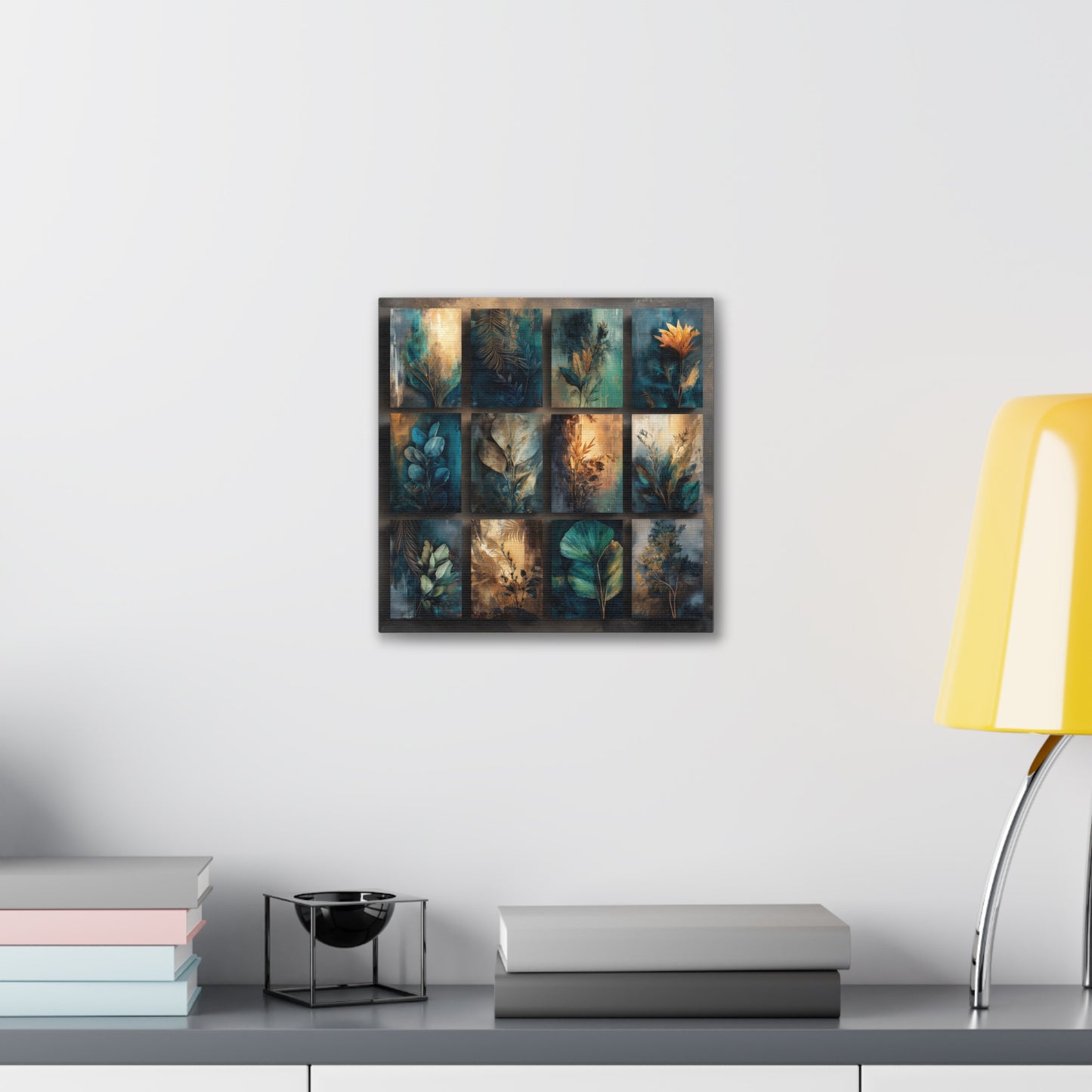 Natures Blue Green Series #2 -Botanical Wall Art, Nature-Inspired Home Décor, Eco-Friendly Canvas Print, Greenery Art Piece, Living Room Wall Hanging