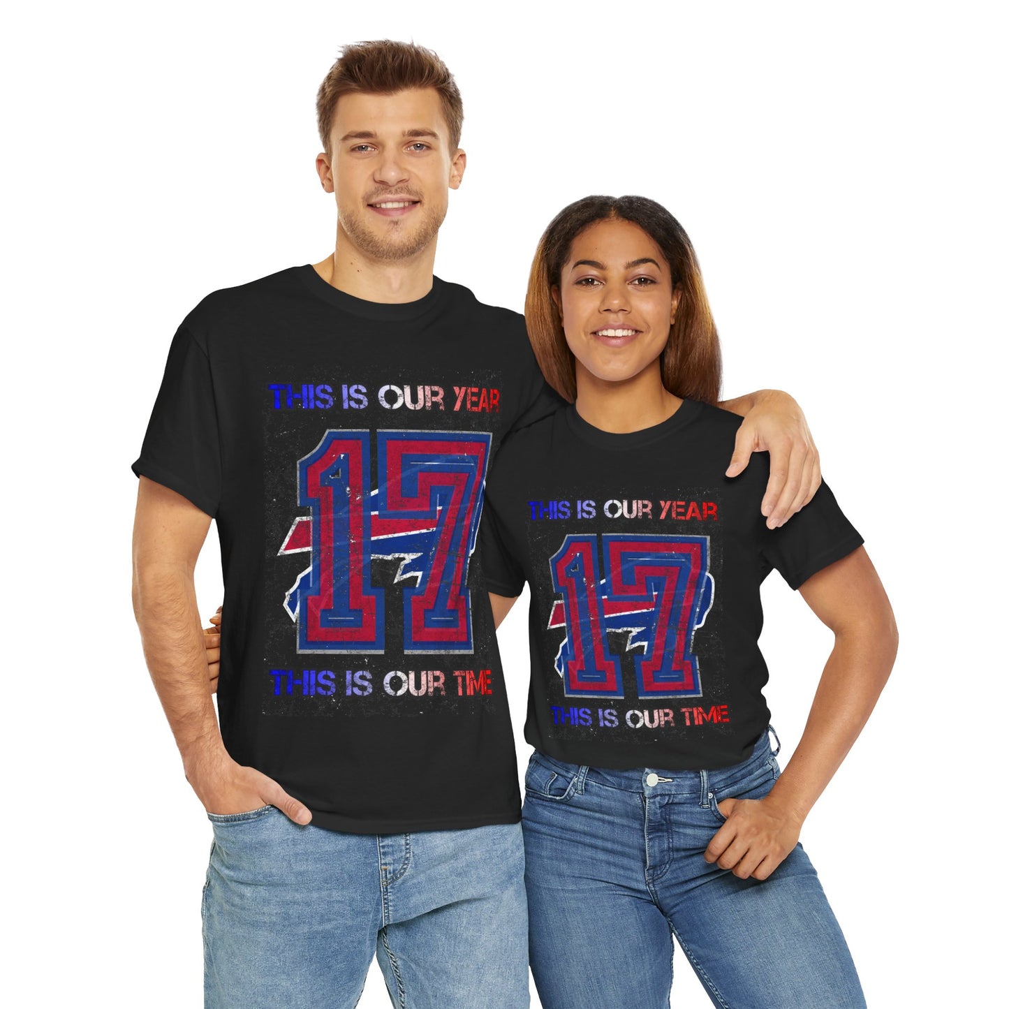 This Is Our Year 17 -Celebratory Unisex Heavy Cotton Tee, Customizable Year Shirt, Perfect for Birthdays, Team Events, Youth Spirit Gear, Everyday Comfort