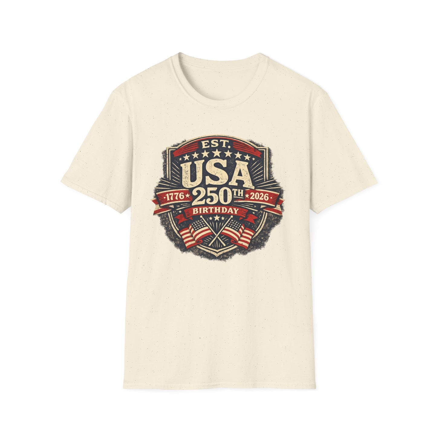 USA 250th Birthday T-Shirt — 1776-2026 Retro American Celebration Tee