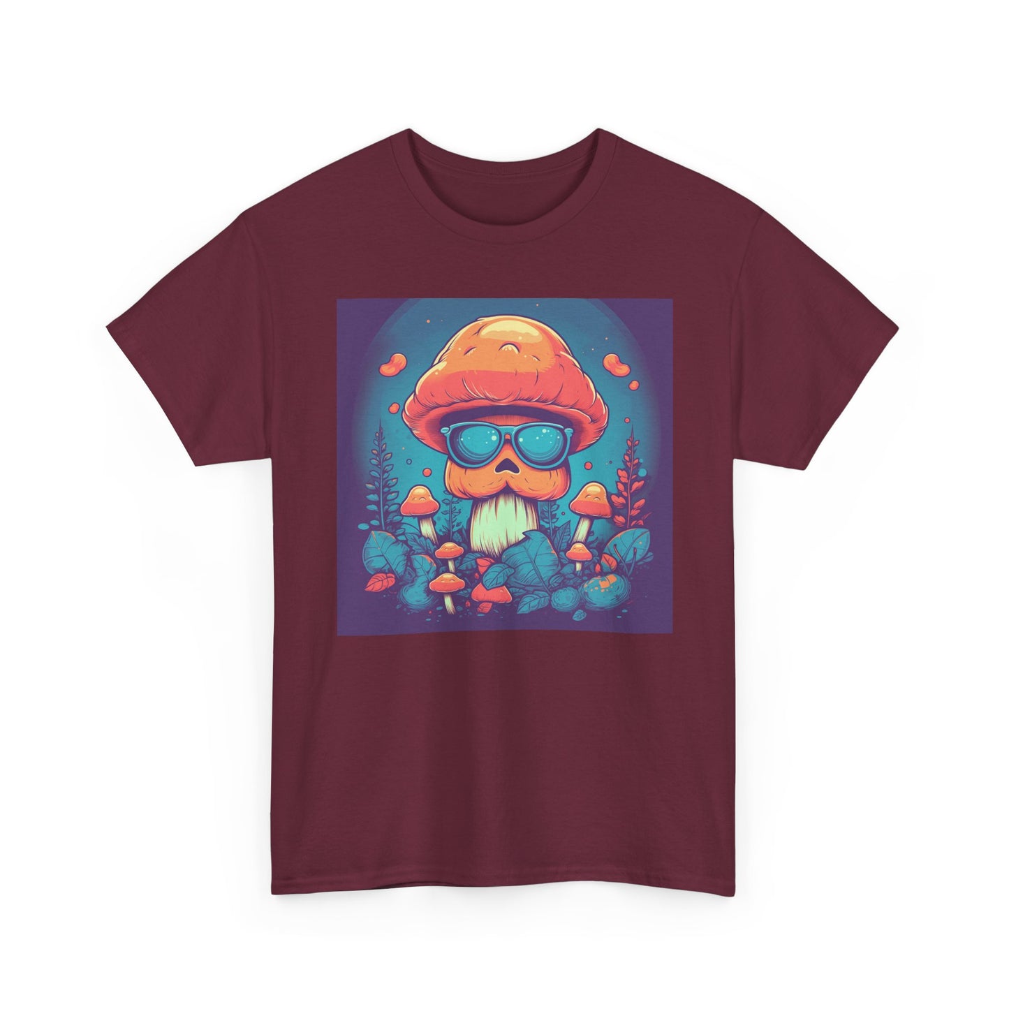 Cool Mushroom Vibes Unisex Tee, Retro Shirt, Gift for Nature Lovers, Chill Outfit, Eco-Friendly Apparel, Summer Wear