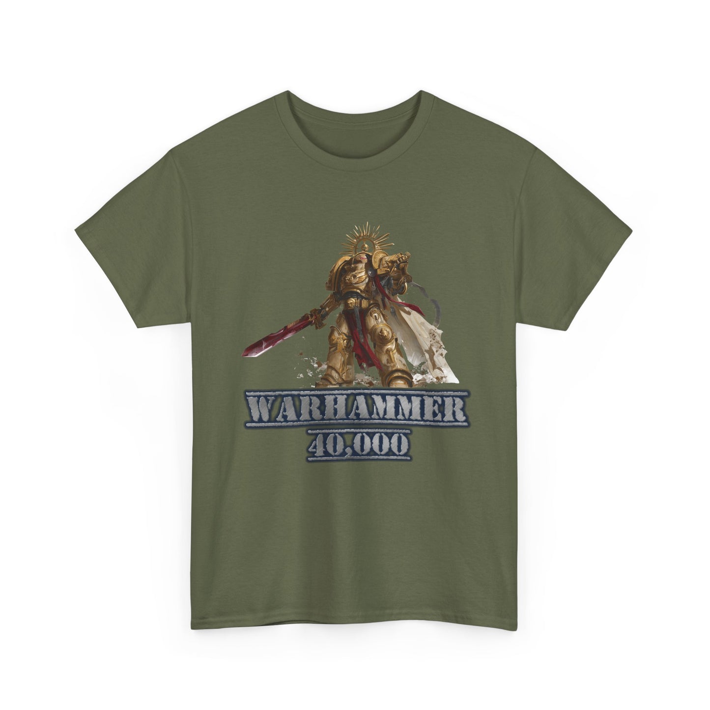 Warhammer 40,000 Unisex Heavy Cotton Tee, Gamer T-Shirt, Nerd Apparel, Gaming Gift, Casual Wear