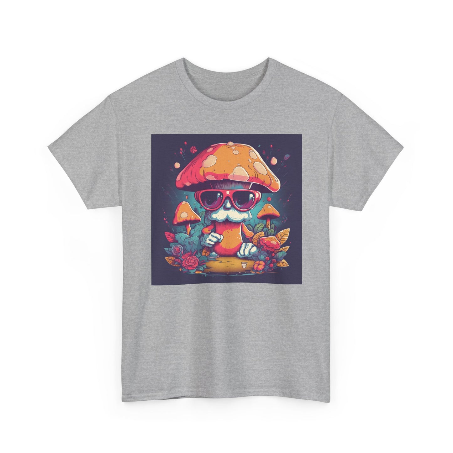 Cool Mushroom Graphic Tee, Retro T-Shirt, Unique Gift for Nature Lovers, Eco-Friendly Apparel, Perfect for Parties and Festivals