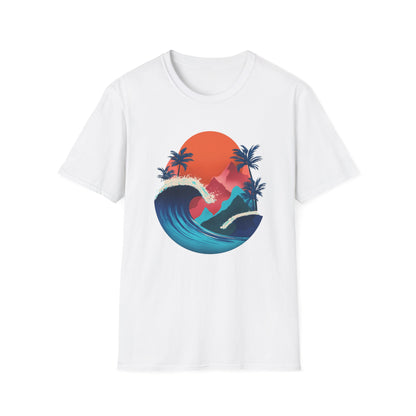 Surf Sunset T-Shirt — Tropical Wave Palm Beach Graphic Tee