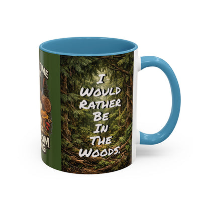 "My Spore Time Is Spent Mushroom Hunting" #2 Accent Coffee Mug (11/15oz)