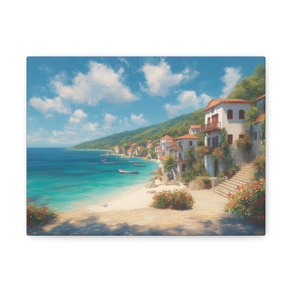 Ocean Front -Coastal Serenity Canvas Print, Beach Decor, Wall Art for Home, Gift for Beach Lovers