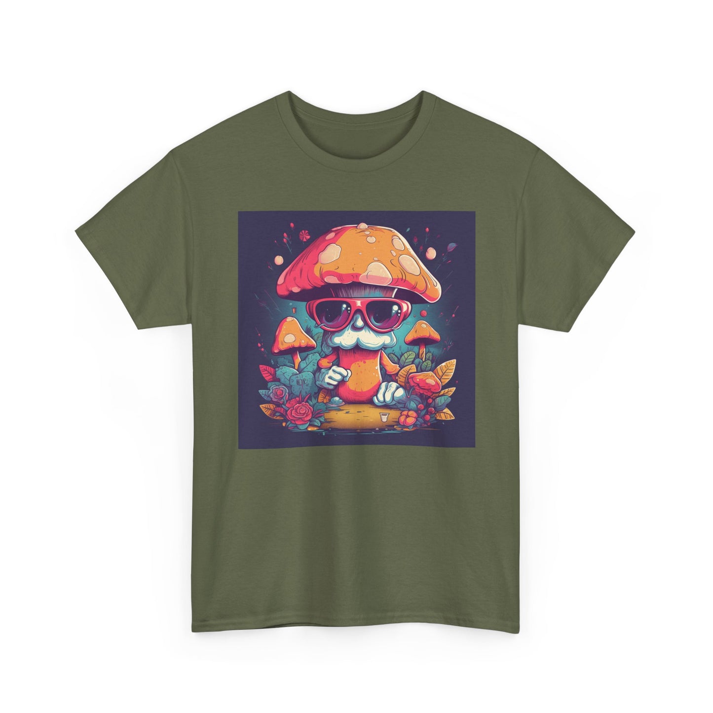 Cool Mushroom Graphic Tee, Retro T-Shirt, Unique Gift for Nature Lovers, Eco-Friendly Apparel, Perfect for Parties and Festivals