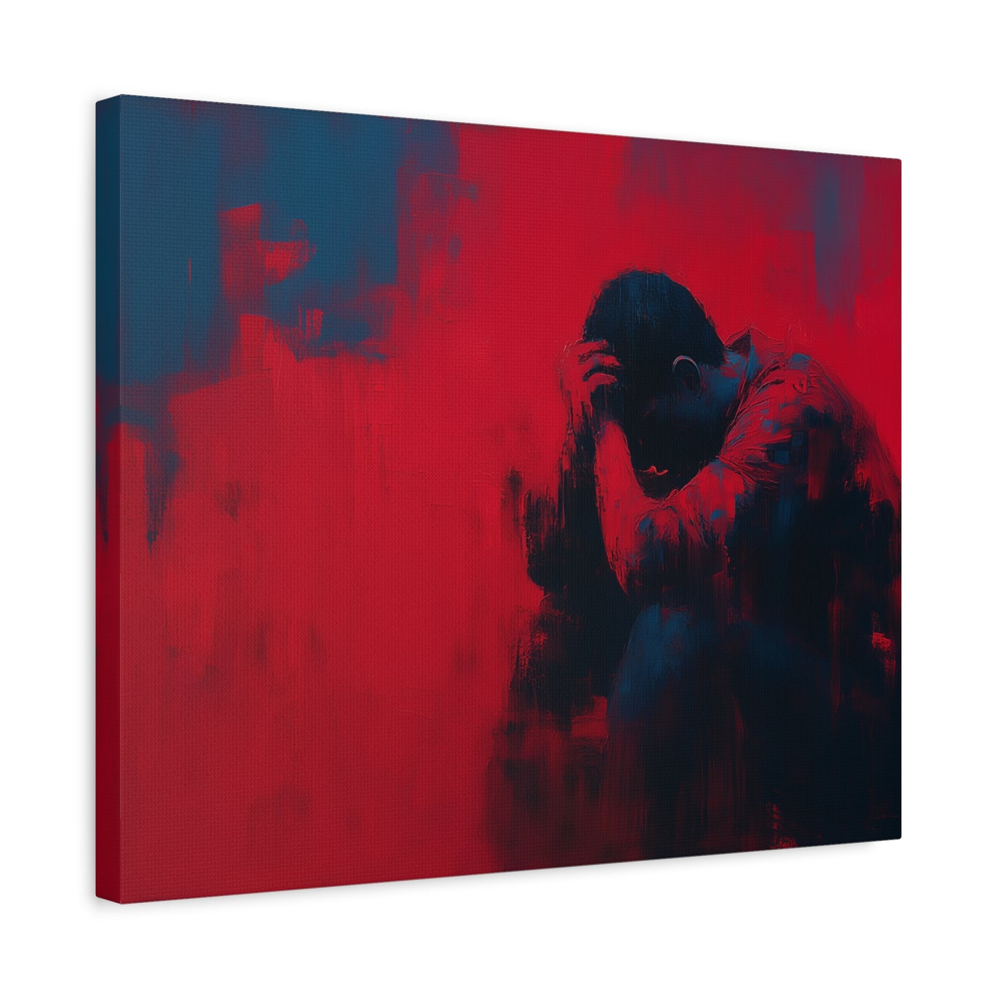 Heavy Load --Emotional Matte Canvas Art, Modern Abstract Wall Decor, Minimalist Canvas Print