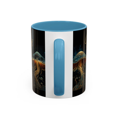 Dark Fantastic Fungi Coffee Mug - Magical Ocean Mushroom Art (11/15oz)