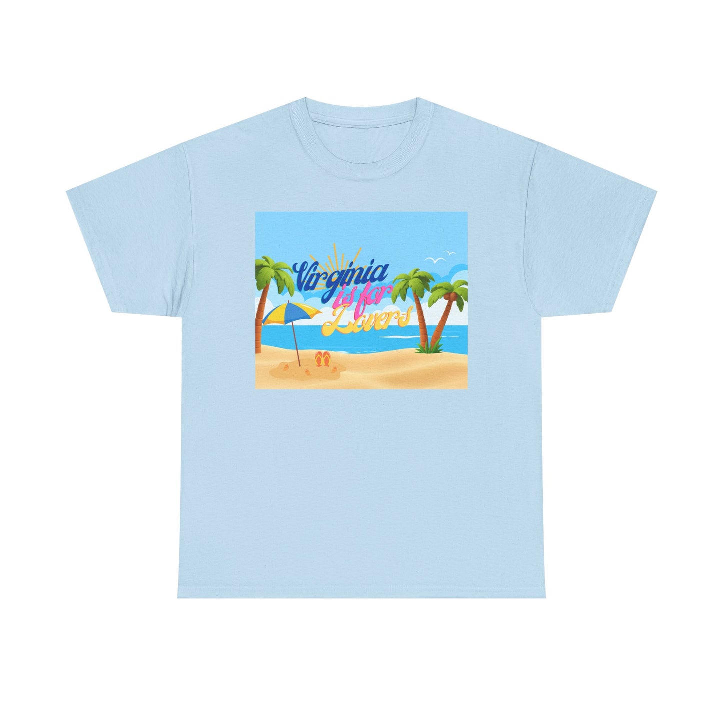 Virginia Is For Lovers - Beach Summer Vibes Tee, Beach Tee, Vacation Shirt, Summer T-Shirt, Graphic Tee, Unisex Cotton Top