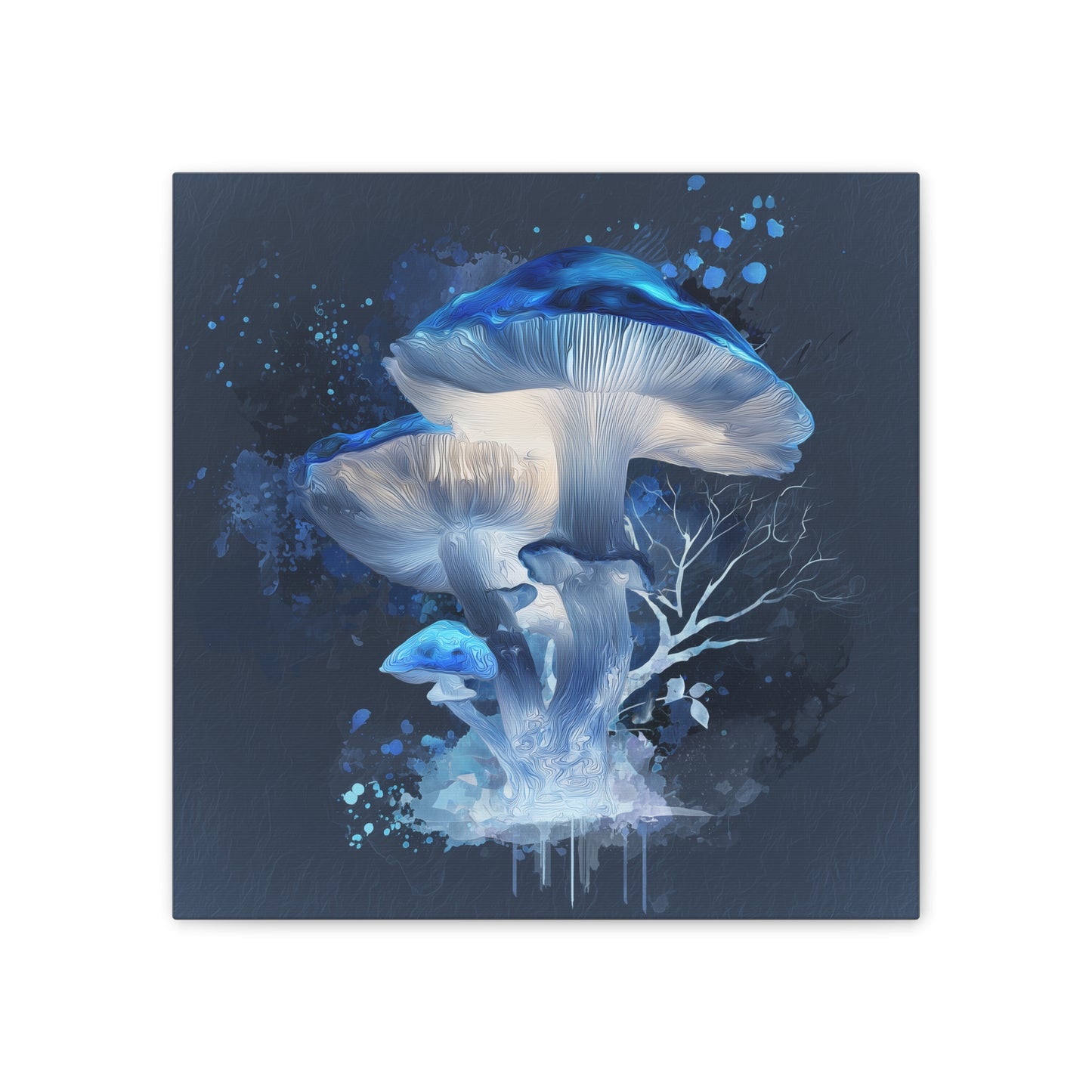 Fruiting Body Light -Mushroom Canvas Art, Stretched Wall Decor, Bohemian Home Decor, Psychedelic Wall Art, Nature-Inspired Art