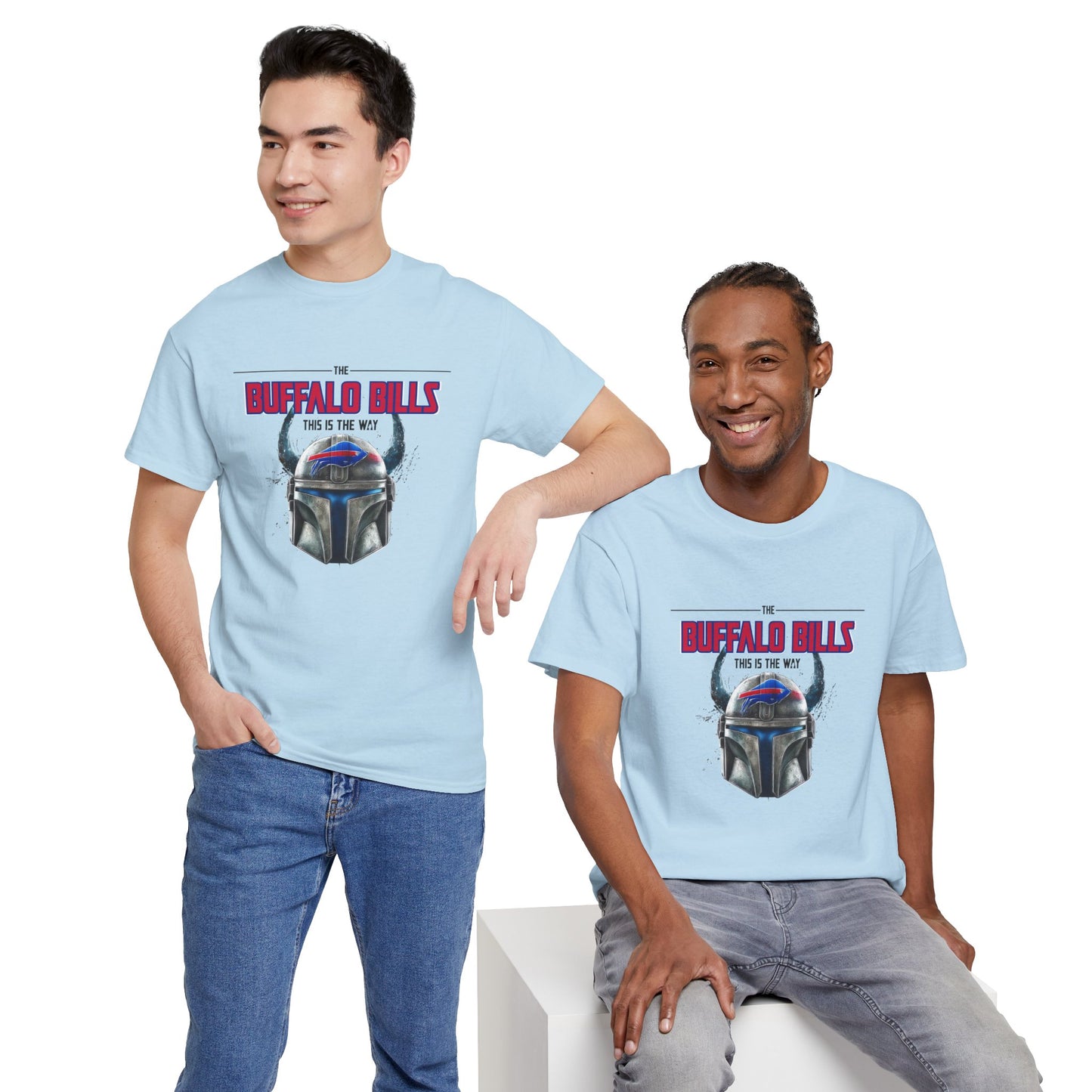 Bills This Is The Way -Heavy Cotton Tee - Unisex Fan Shirt, Game Day Apparel, Sports Merchandise, Birthday Gift, Tailgate Outfit