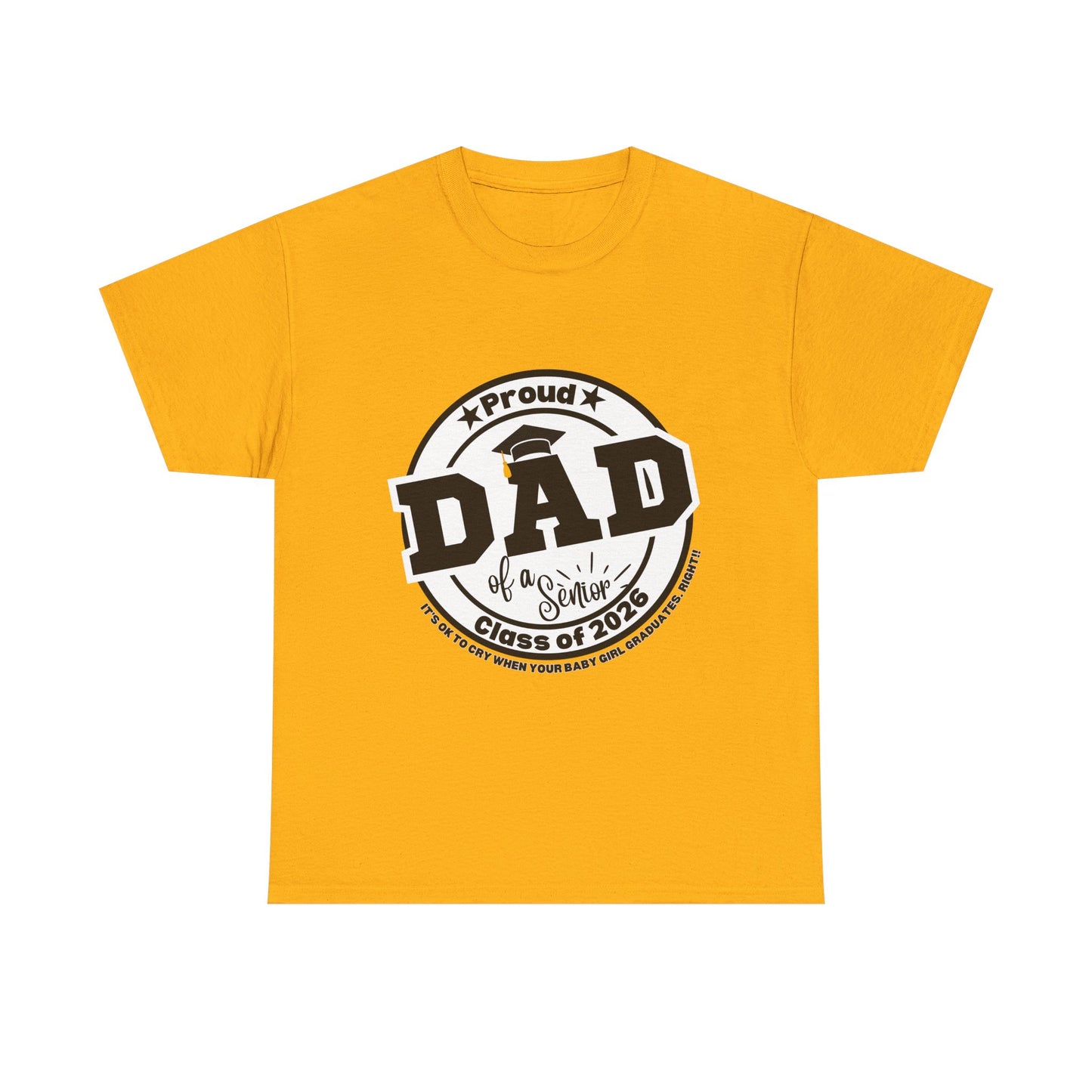 Senior Dad -Class of 2026 Graduation Tee, Unisex Heavy Cotton Shirt, Senior T-Shirt, Personalized Graduation Gift, Class Reunion Apparel, 2026 [...]