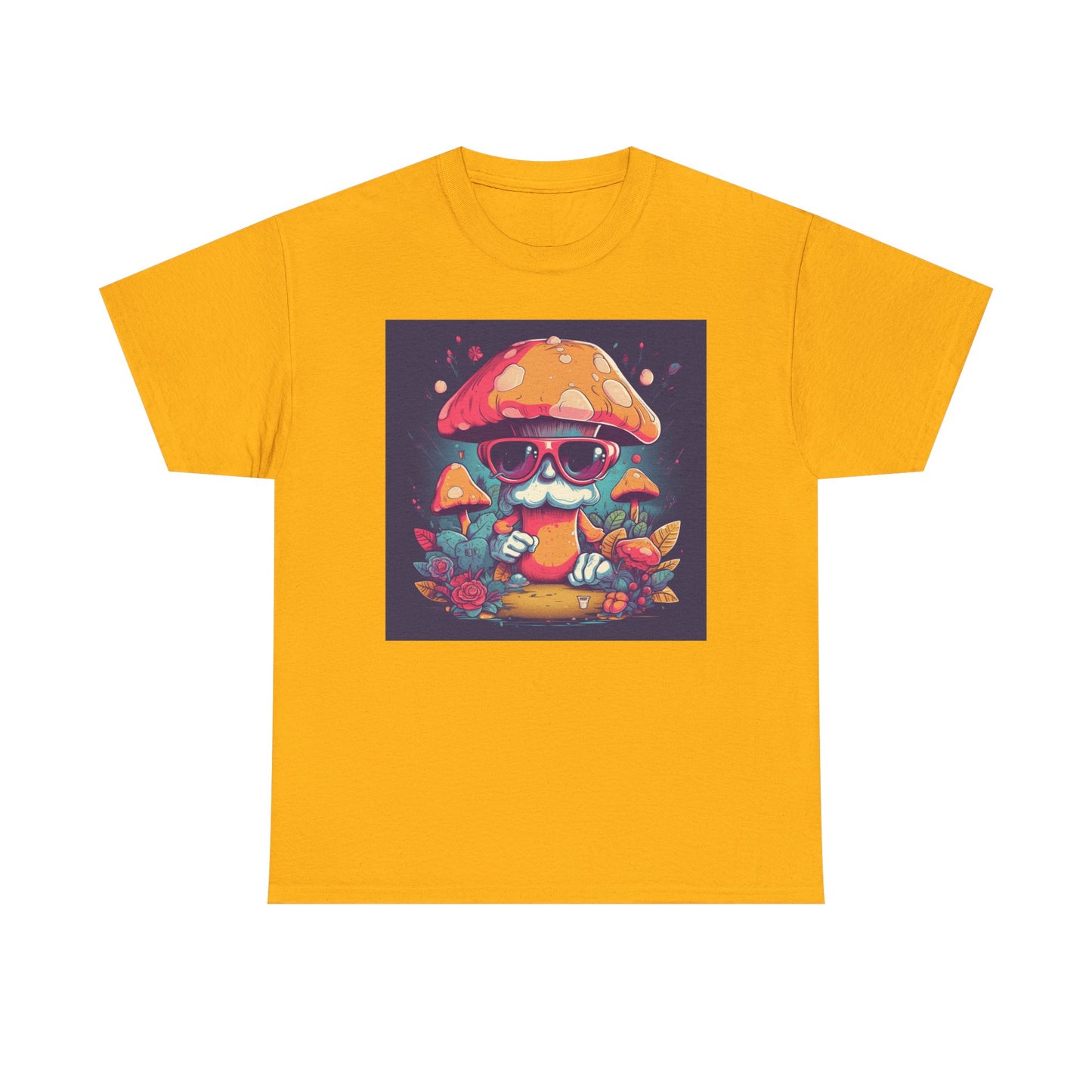 Cool Mushroom Graphic Tee, Retro T-Shirt, Unique Gift for Nature Lovers, Eco-Friendly Apparel, Perfect for Parties and Festivals