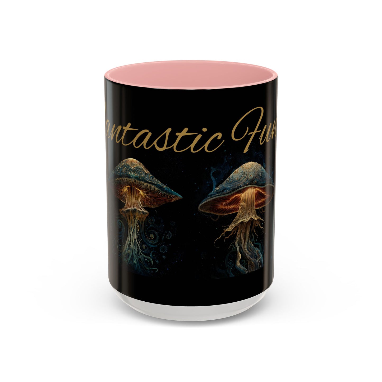 Dark Fantastic Fungi Coffee Mug - Magical Ocean Mushroom Art (11/15oz)