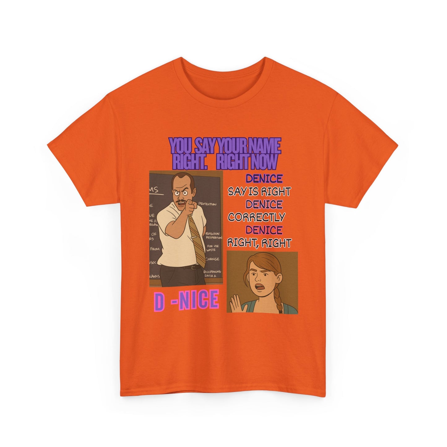 D-Nice Funny Unisex T-Shirt with Quirky Design, Humor Tee, Gift for Friends, Casual Wear, Unique Graphic Tee, Cartoon T-Shirt