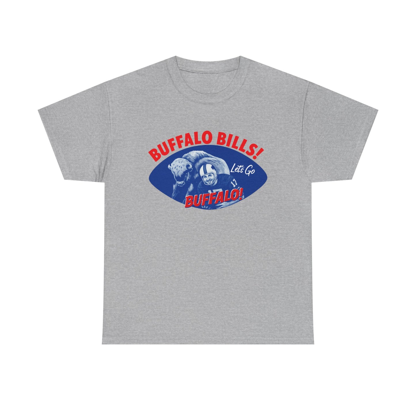 What is Old is New Again Buffalo Bills Tee -Heavy Cotton Tee, unisex sports shirt, fan apparel, game day shirt, gift for football lovers, team pride clothing