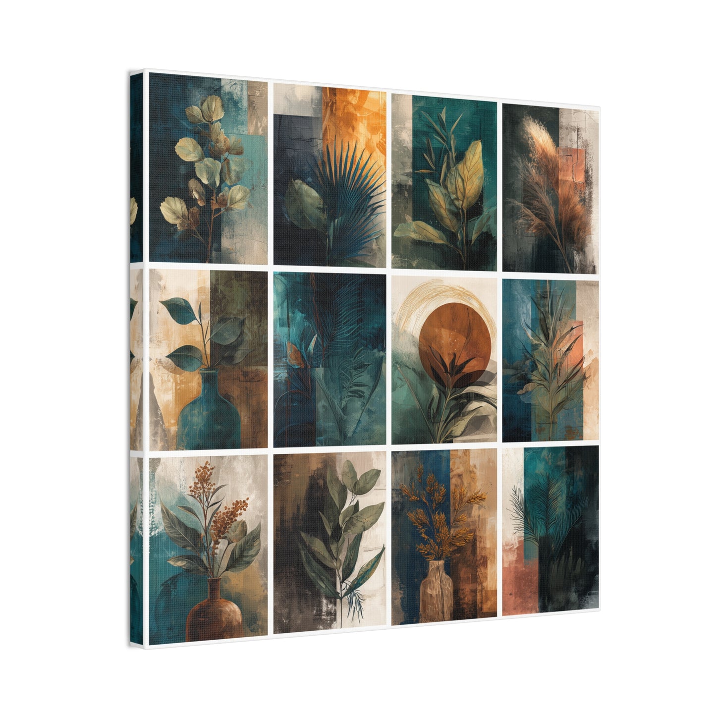 Natures Green Series #7 -Botanical Wall Art, Nature-Inspired Home Décor, Eco-Friendly Canvas Print, Greenery Art Piece, Living Room Wall Hanging