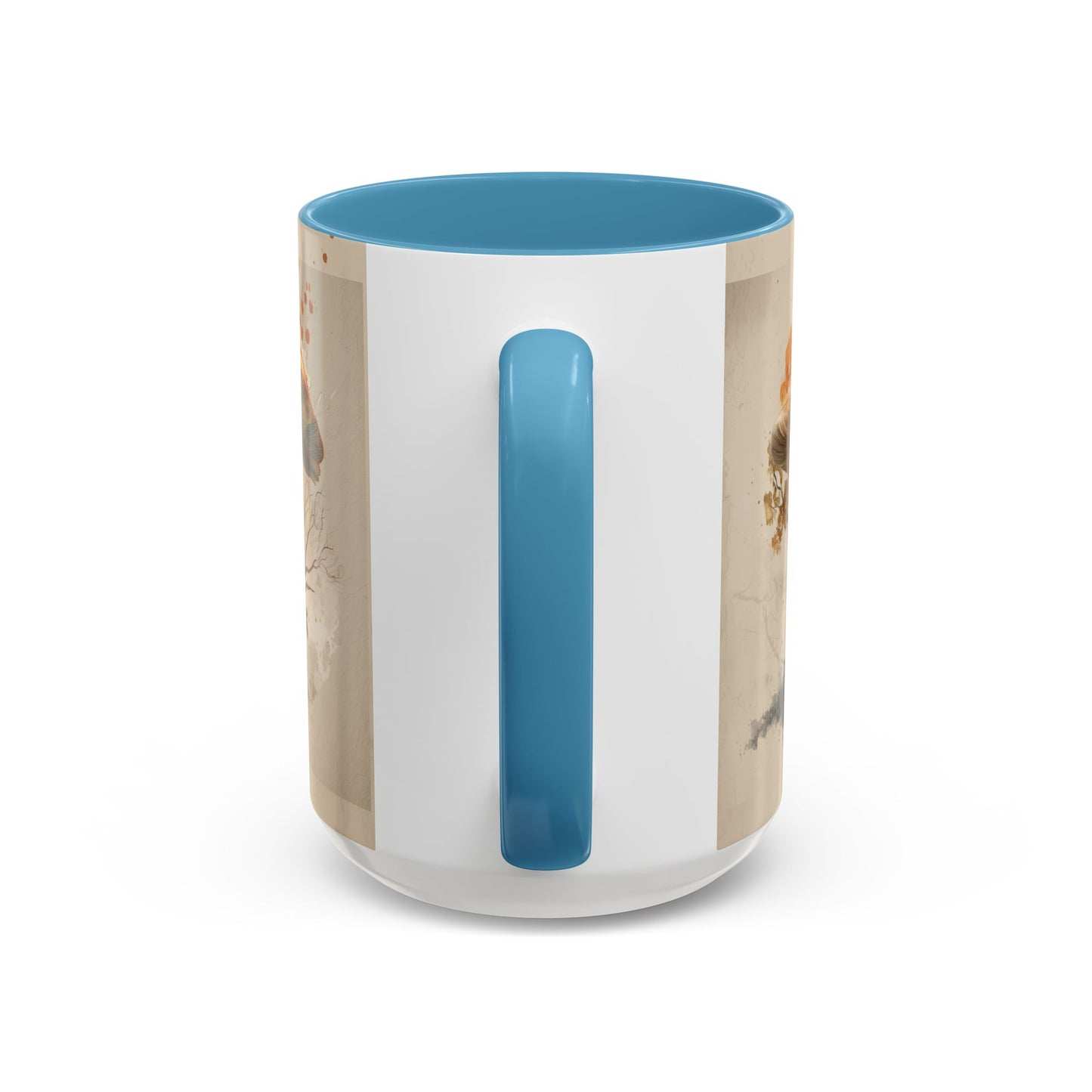 Mushroom Magic Accent Coffee Mug — 11/15oz Ceramic Cup with Woodland Fungi Design