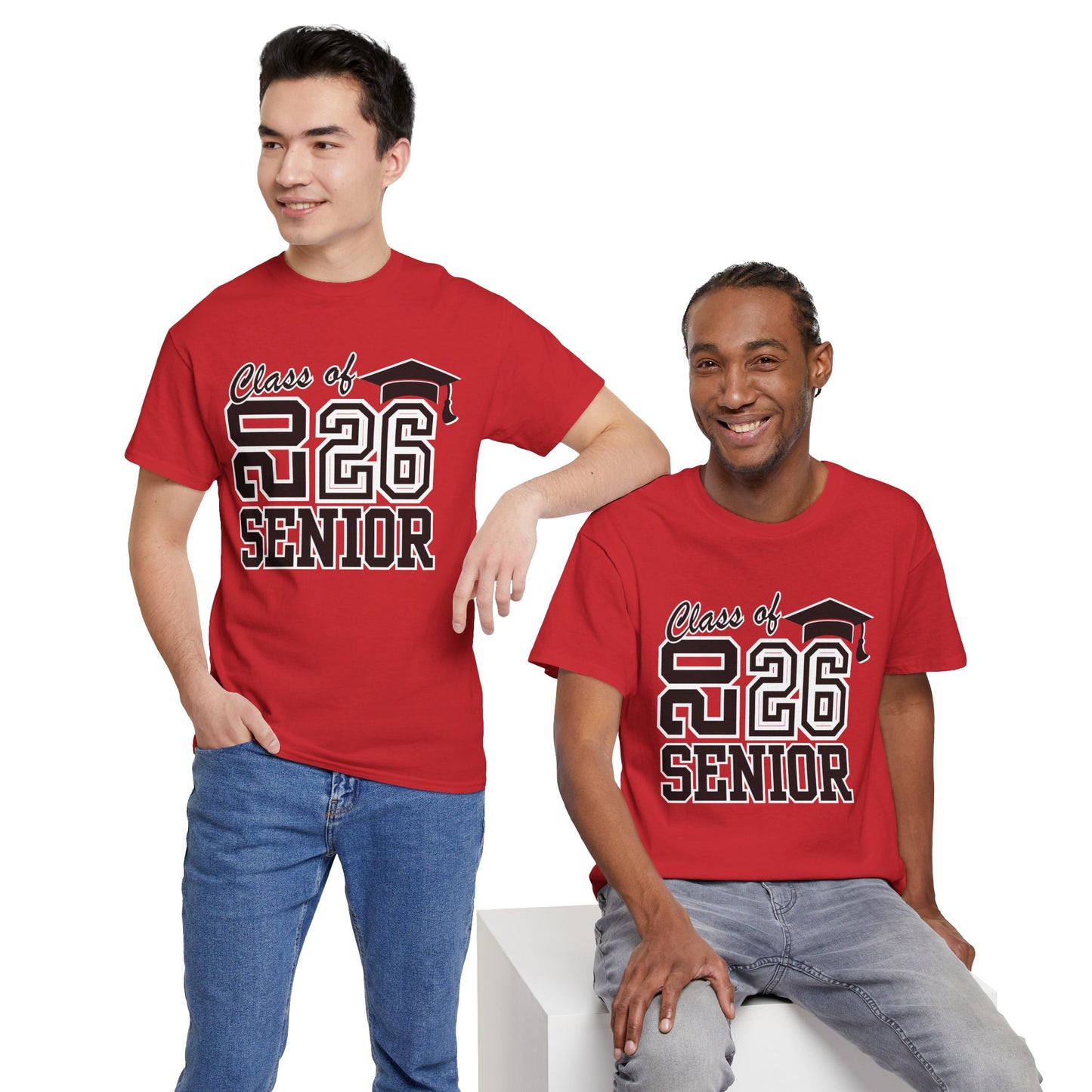 2026 Senior -Class of 2026 Graduation Tee, Unisex Heavy Cotton Shirt, Senior T-Shirt, Personalized Graduation Gift, Class Reunion Apparel, 2026 [...]