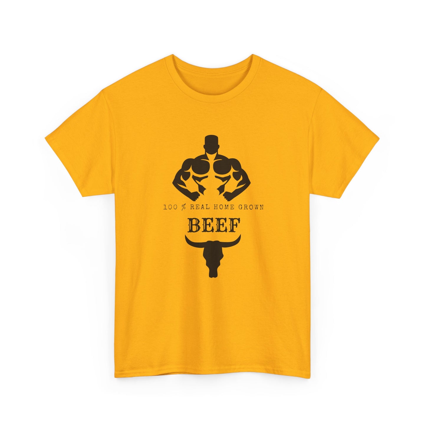 100% Beef -Unisex Tee, Perfect Gift for Workout Enthusiasts, Fitness Club, Gym Wear, Bodybuilding Fashion, Casual Daily Wear