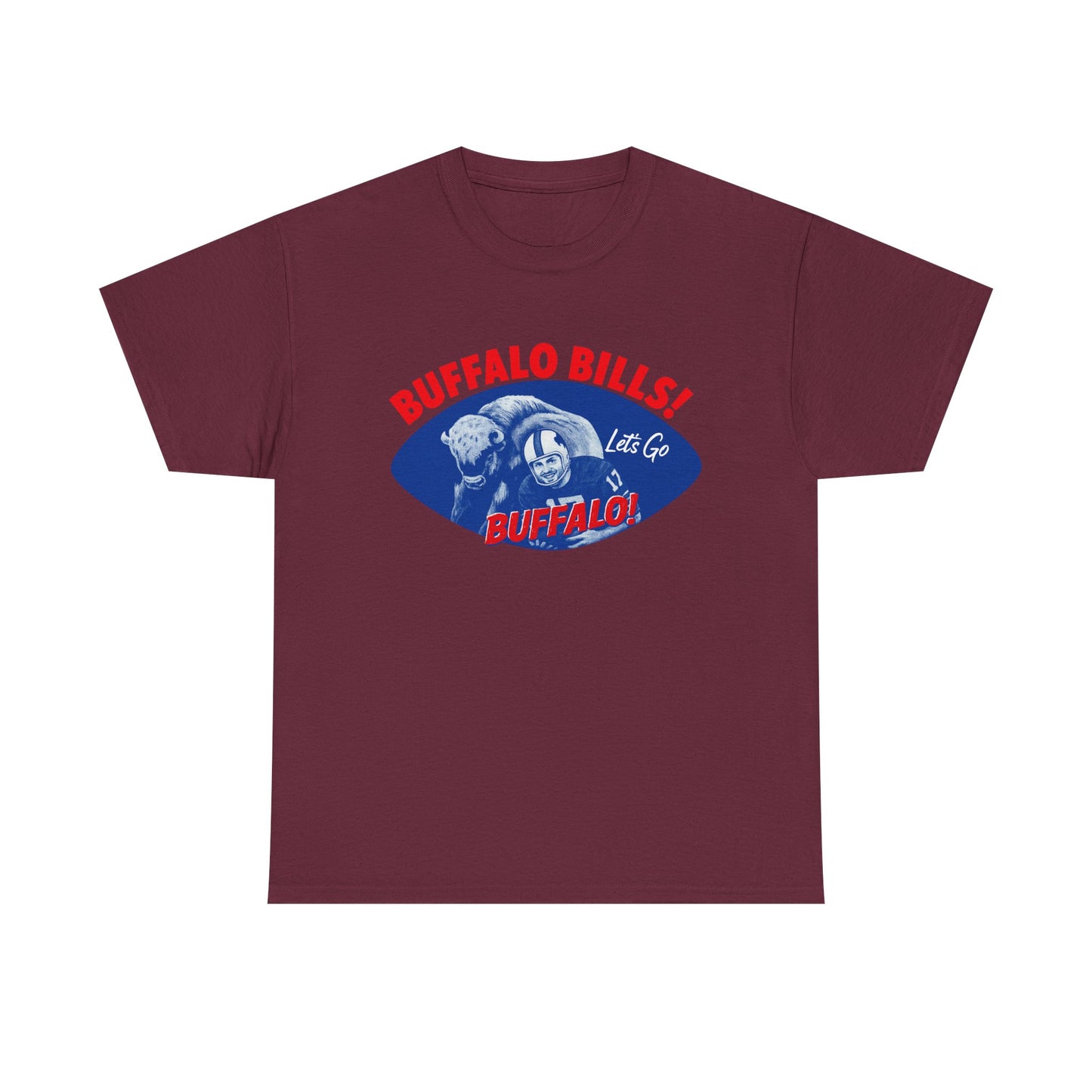 What is Old is New Again Buffalo Bills Tee -Heavy Cotton Tee, unisex sports shirt, fan apparel, game day shirt, gift for football lovers, team pride clothing