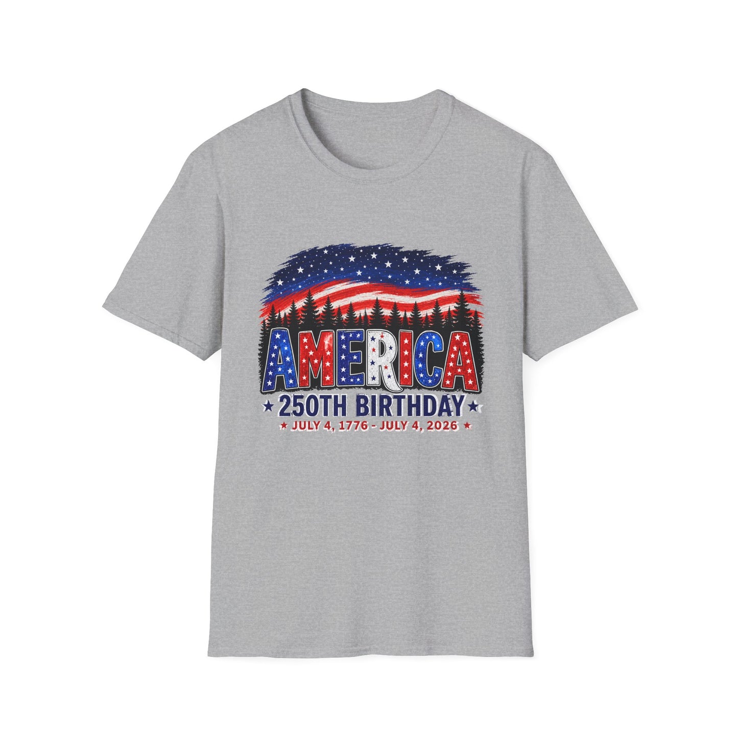 America 250th Birthday T-Shirt — July 4, 1776–2026 Patriotic Independence Day Tee