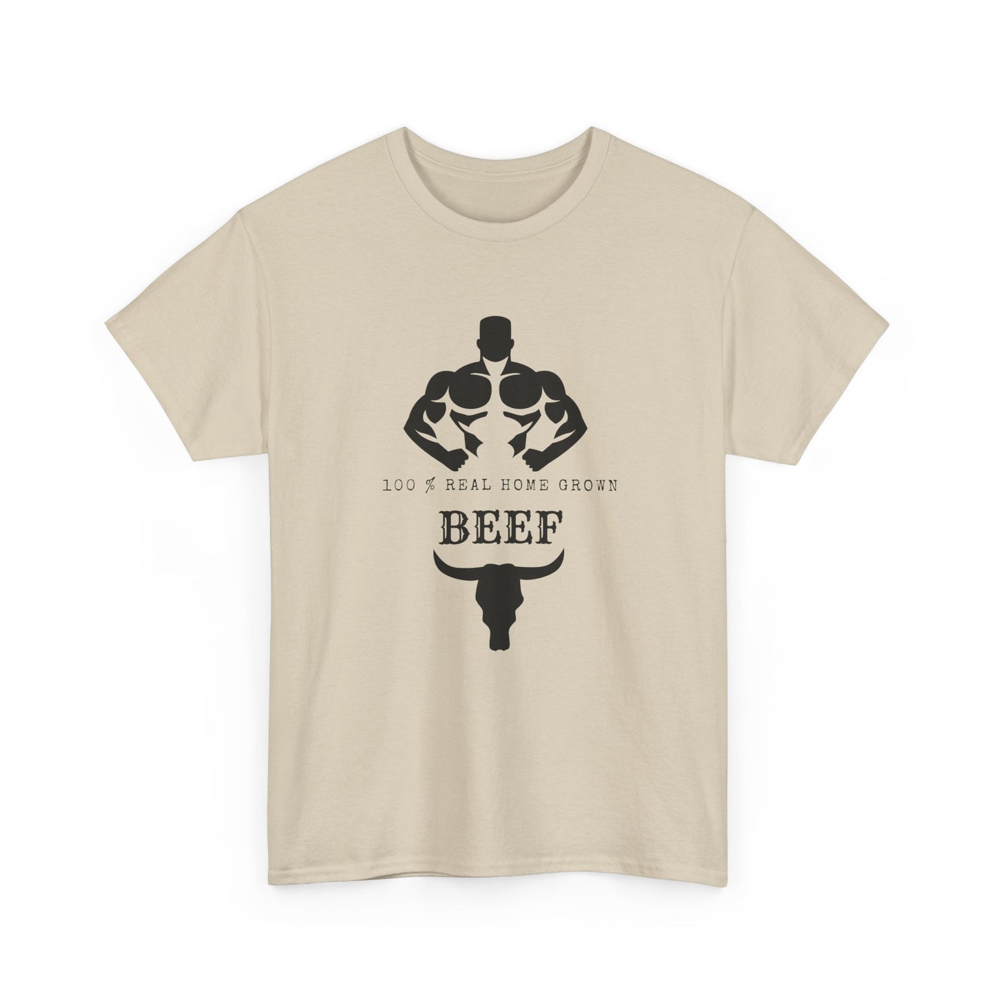 100% Beef -Unisex Tee, Perfect Gift for Workout Enthusiasts, Fitness Club, Gym Wear, Bodybuilding Fashion, Casual Daily Wear