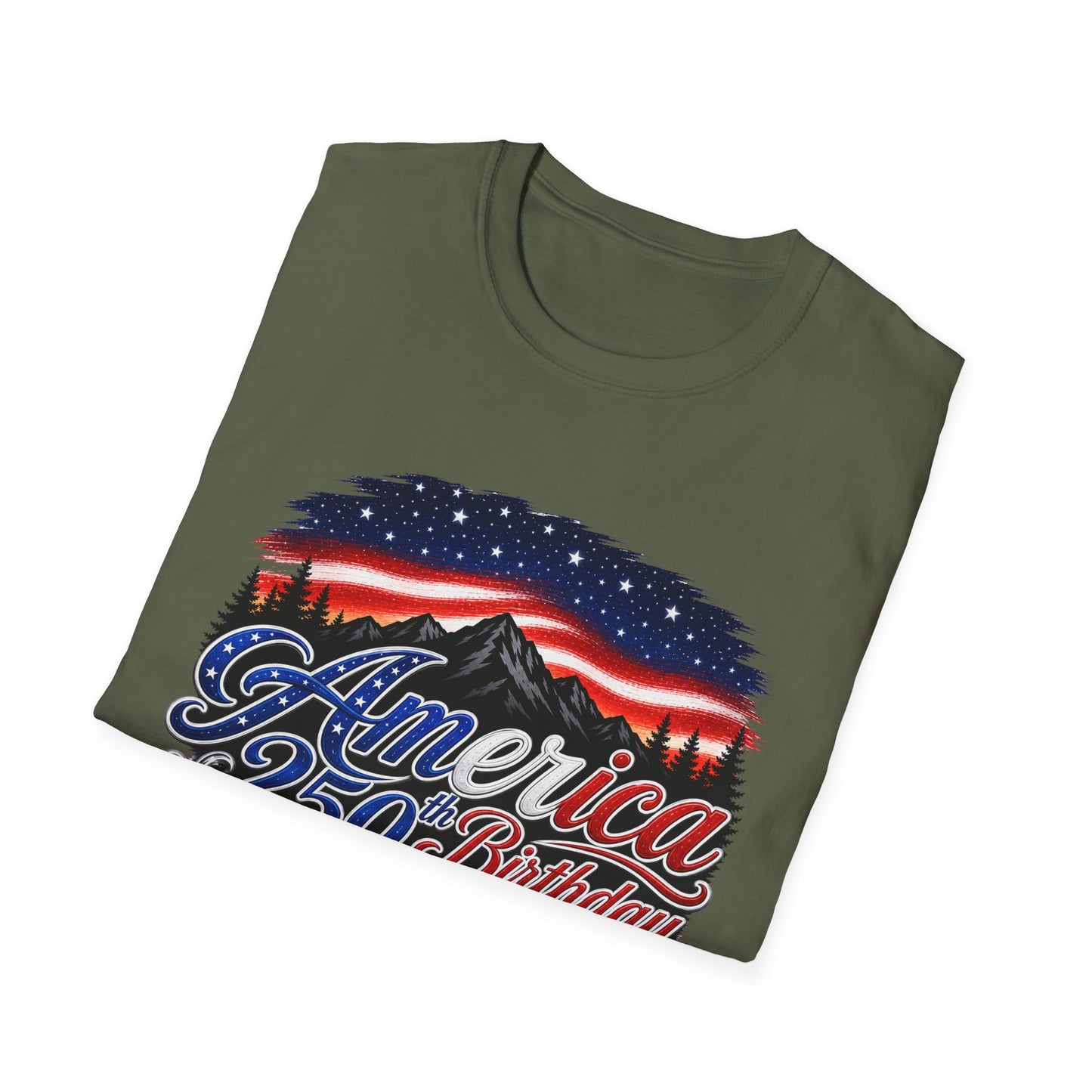America 250 Birthday T-Shirt – Patriotic USA Flag Design for Independence Day
