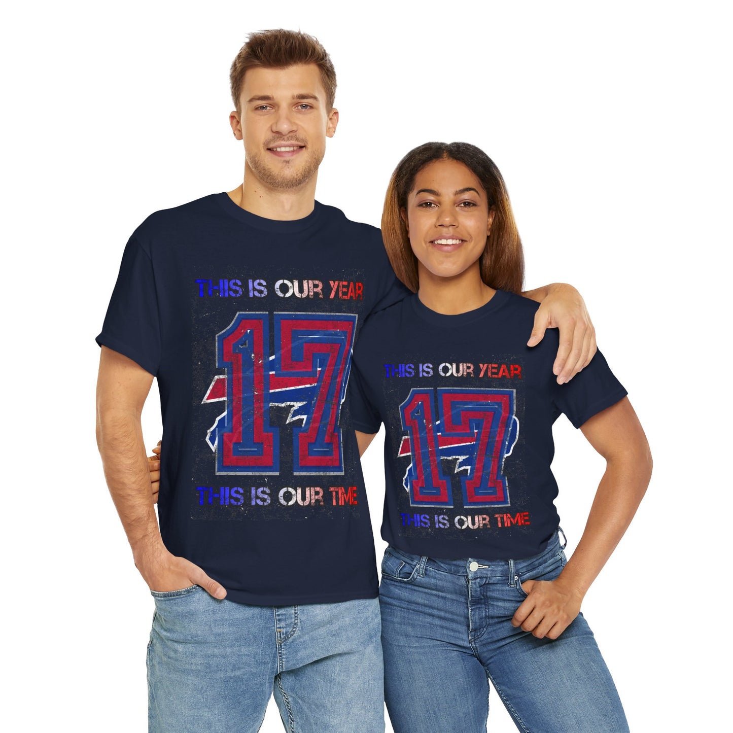 This Is Our Year 17 -Celebratory Unisex Heavy Cotton Tee, Customizable Year Shirt, Perfect for Birthdays, Team Events, Youth Spirit Gear, Everyday Comfort