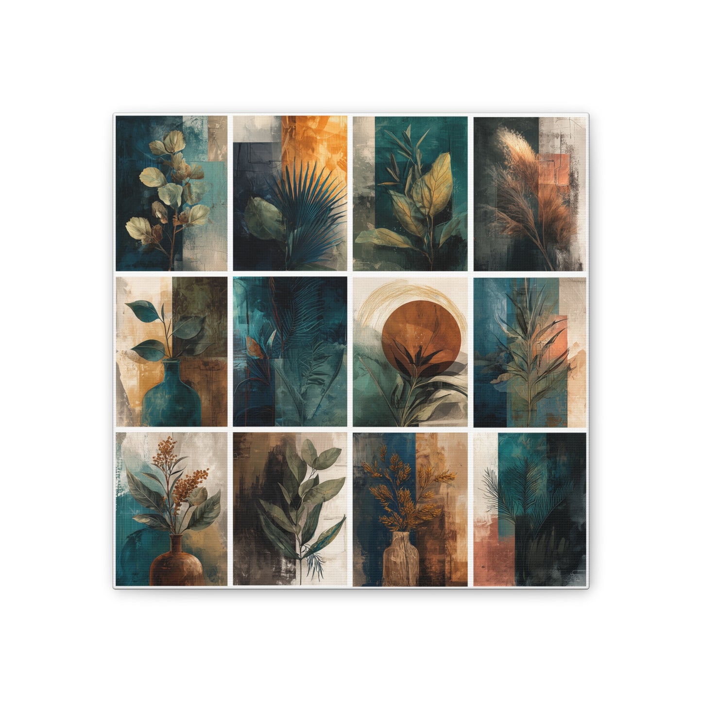 Natures Green Series #7 -Botanical Wall Art, Nature-Inspired Home Décor, Eco-Friendly Canvas Print, Greenery Art Piece, Living Room Wall Hanging