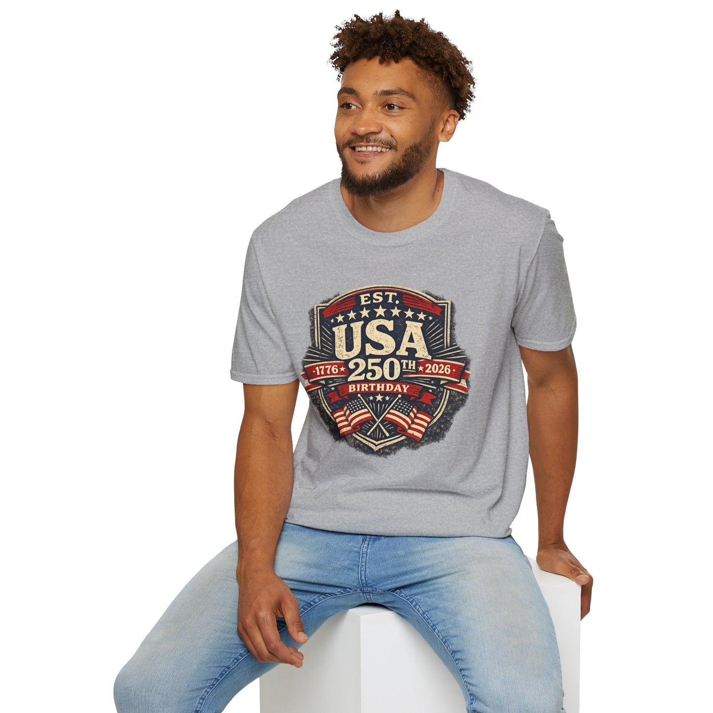 USA 250th Birthday T-Shirt — 1776-2026 Retro American Celebration Tee