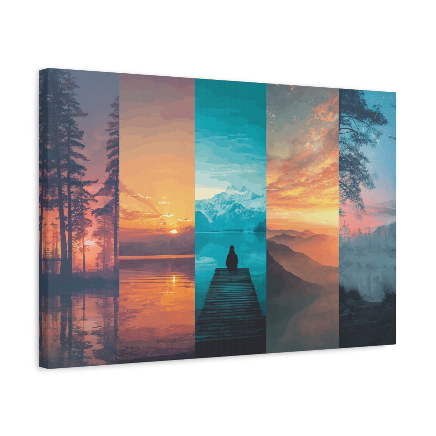 Serene Landscape Canvas Art, Wall Decor, Nature Wall Art, Home Gallery, Relaxing Artwork, Outdoor Vibe Decor
