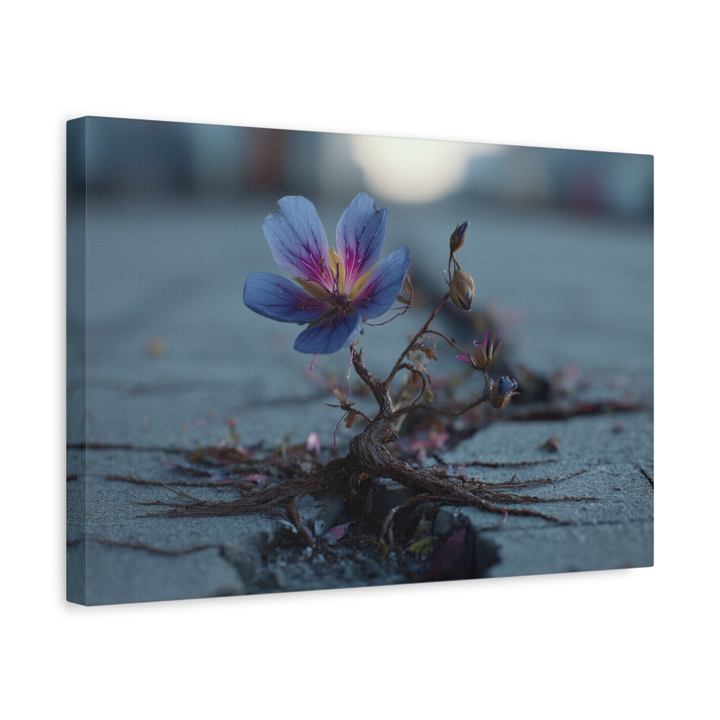 Defiance Through Concrete: Resilient Floral Macro, Urban Nature Photography--1aceswild.myshopify.com
