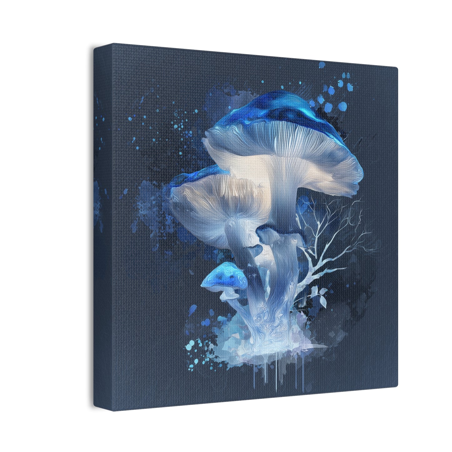 Fruiting Body Light -Mushroom Canvas Art, Stretched Wall Decor, Bohemian Home Decor, Psychedelic Wall Art, Nature-Inspired Art