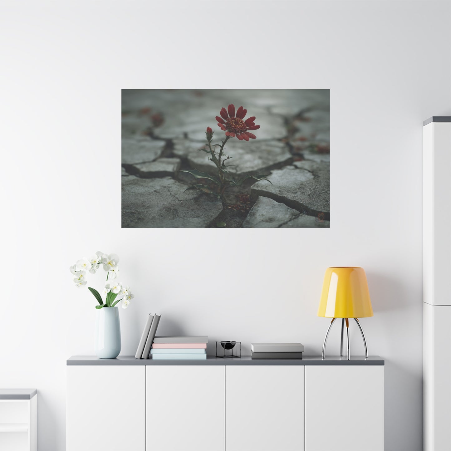 Resilience Blooms: Urban Nature Photography, Concrete Flower Metaphor--1aceswild.myshopify.com