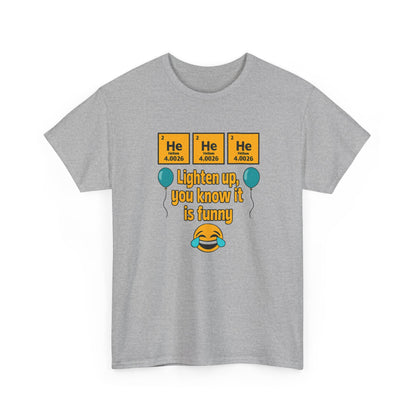 HeHeHe -Funny Science Humor Tee, Unisex Cotton Shirt for Science Lovers, Gift for Birthdays, Laughing Gift for Chemists, Quirky Humor T-shirt