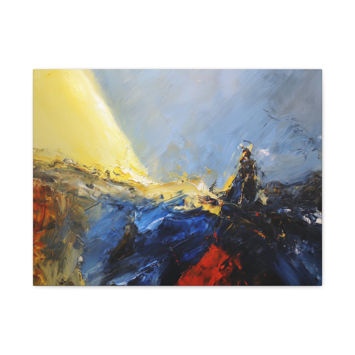 Path Revealed --Abstract Landscape Canvas Art, Colorful Wall Decor, Home Wall Art, Modern Art Print.