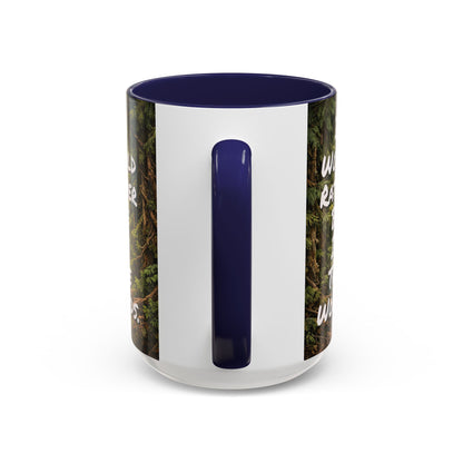 "My Spore Time Is Spent Mushroom Hunting" #2 Accent Coffee Mug (11/15oz)
