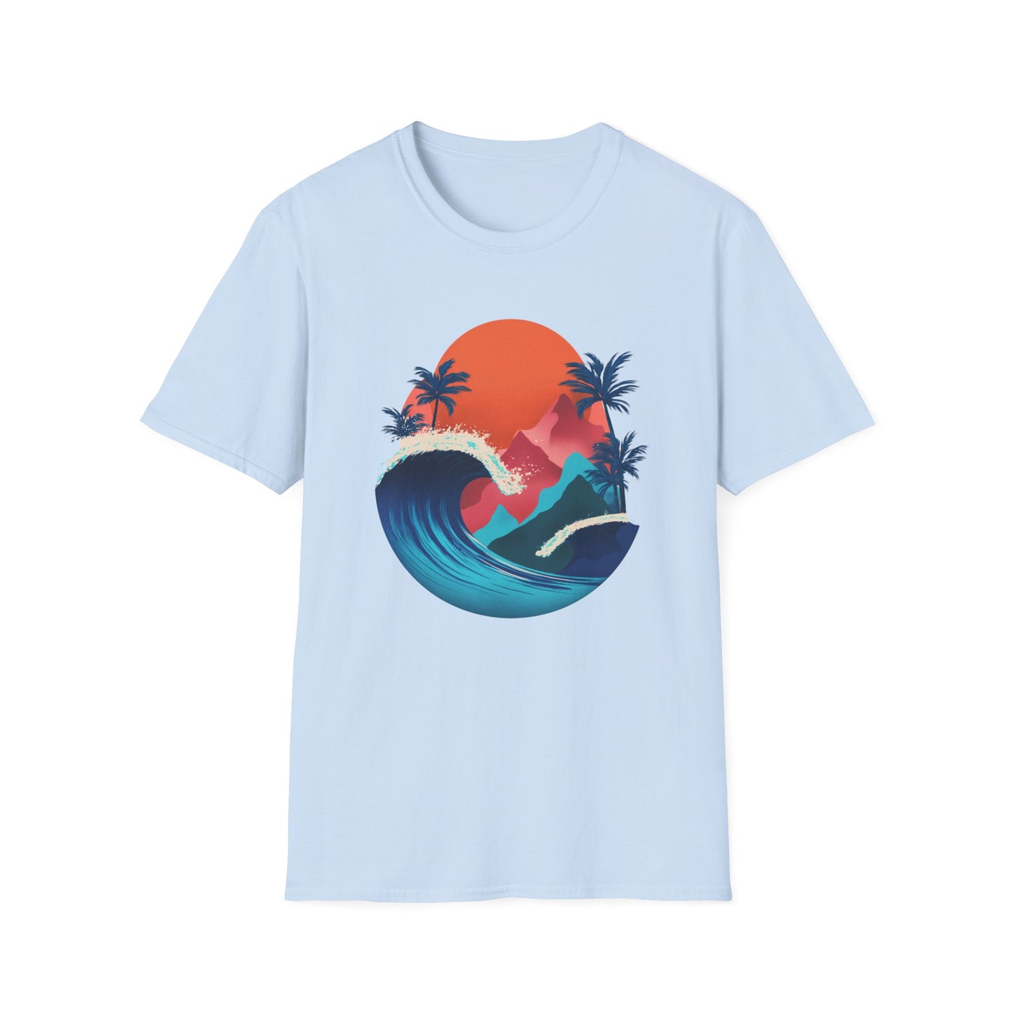 Surf Sunset T-Shirt — Tropical Wave Palm Beach Graphic Tee