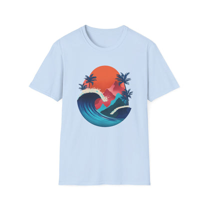 Surf Sunset T-Shirt — Tropical Wave Palm Beach Graphic Tee