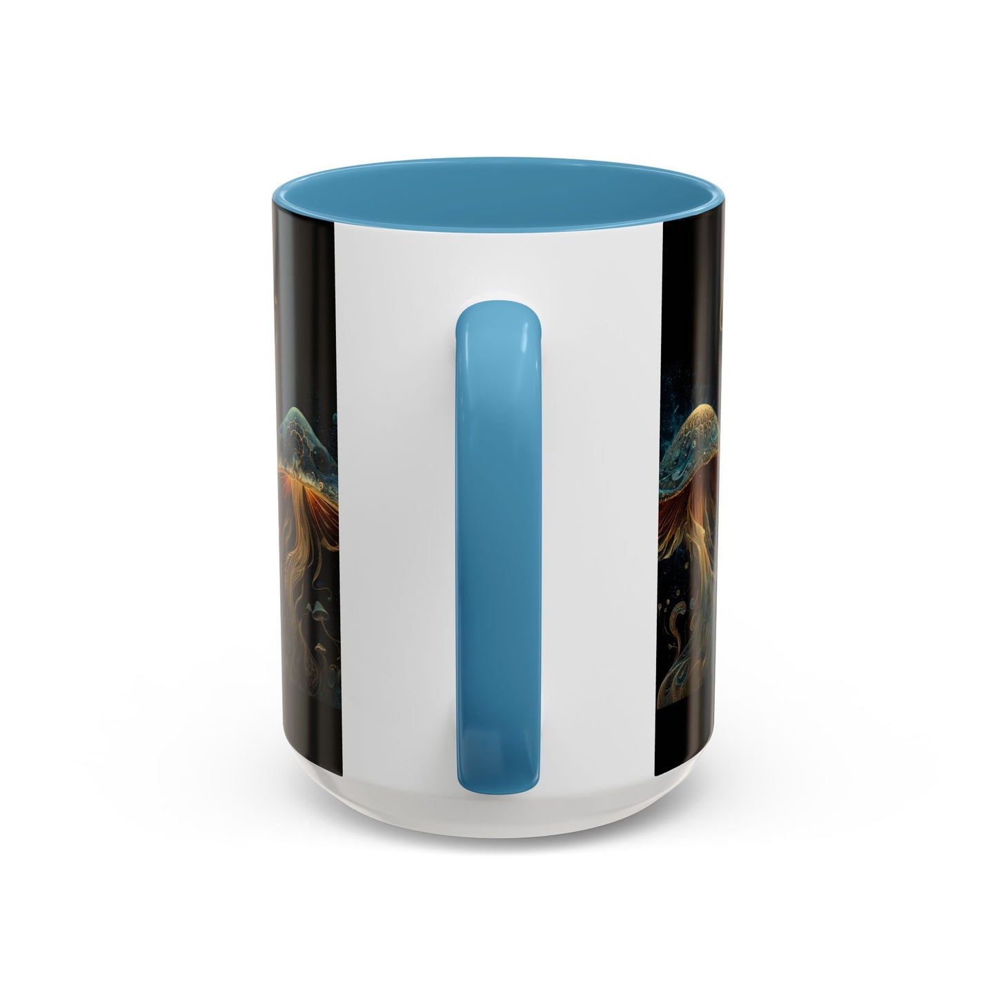 Dark Fantastic Fungi Coffee Mug - Magical Ocean Mushroom Art (11/15oz)