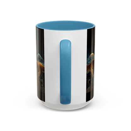 Dark Fantastic Fungi Coffee Mug - Magical Ocean Mushroom Art (11/15oz)