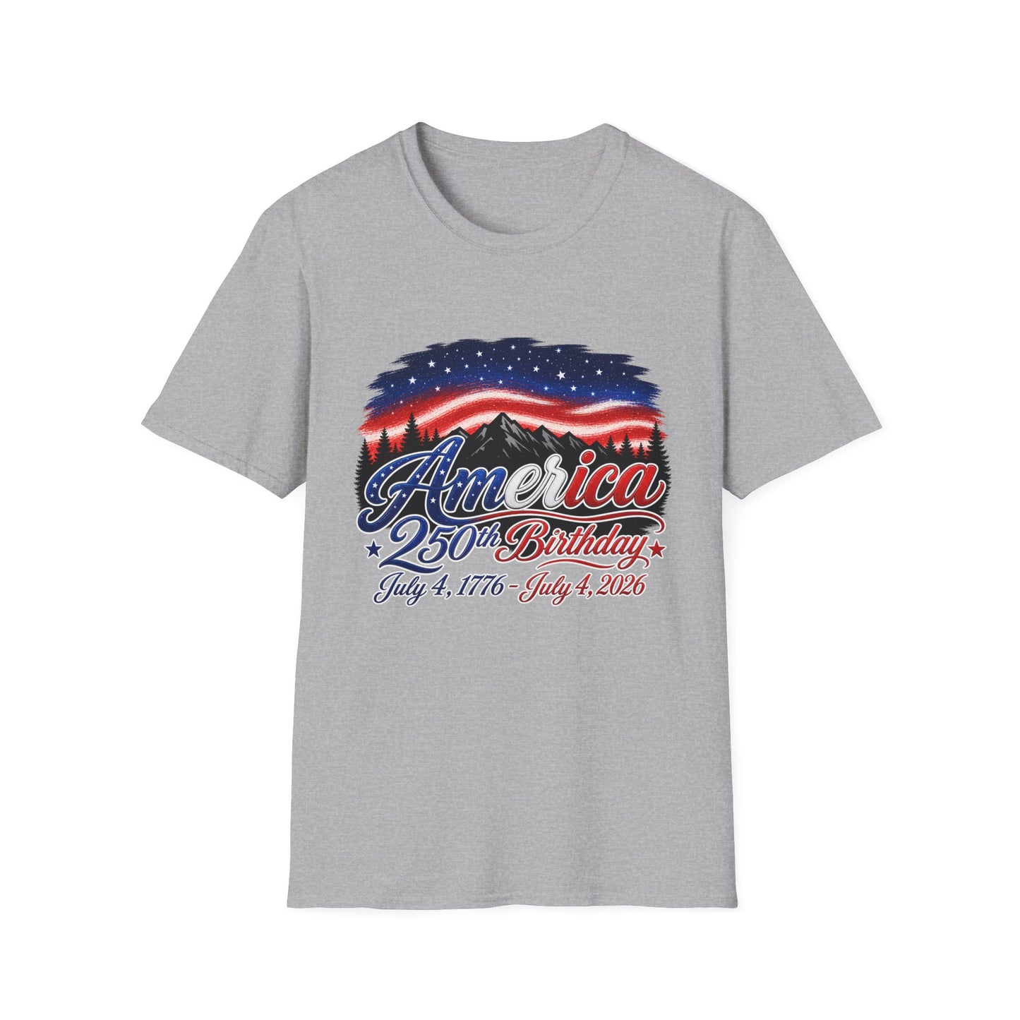 America 250 Birthday T-Shirt – July 4, 1776–2026 Patriotic Independence Day Tee