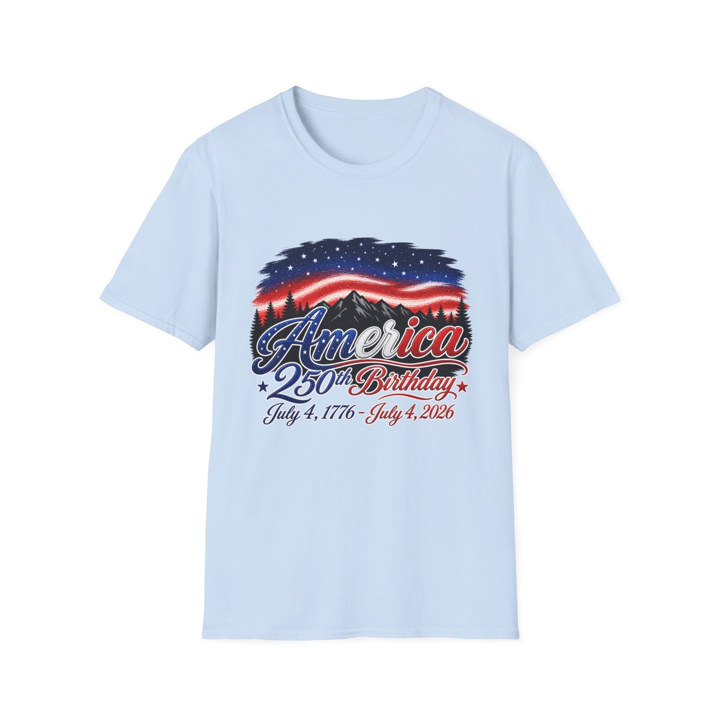 America 250 Birthday T-Shirt – July 4, 1776–2026 Patriotic Independence Day Tee